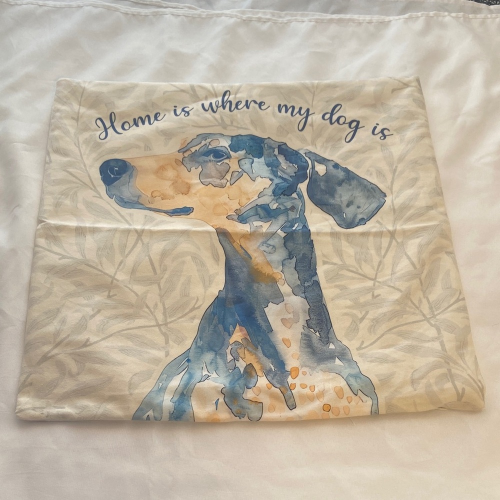 Dog Print Pillow Cover
